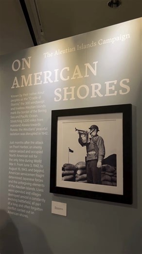 On American Shores: The Aleutian Islands Campaign is open for just a few more weeks! Come see this special exhibit before it closes January 11. Visit our website to learn more and plan your visit now. https://www.nationalww2museum.org/visit/exhibits/special-exhibits/american-shores-aleutian-islands-campaign | The National WWII Museum