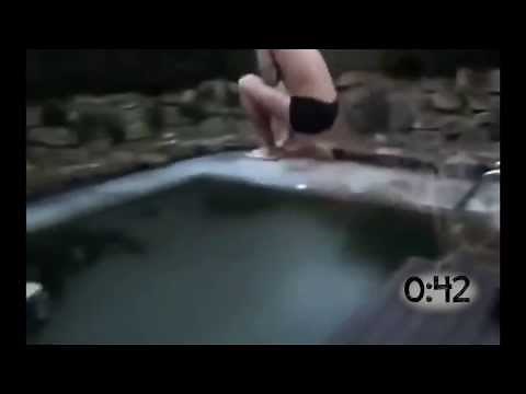 People Jumping Into Freezing or Frozen Water