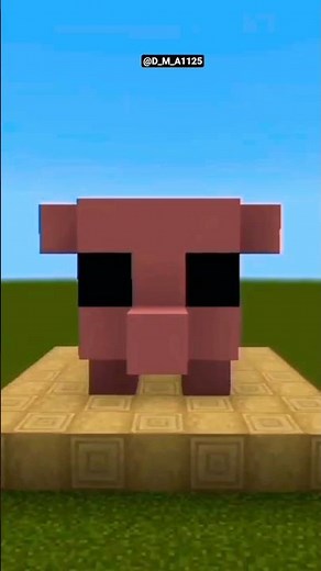 How to make Baby Pig statue in Minecraft 🏡#subscribe ‪@TechnoGamerzOfficial‬ ‪@GamerFleet‬