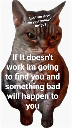 If It does not work he is cooked by larry