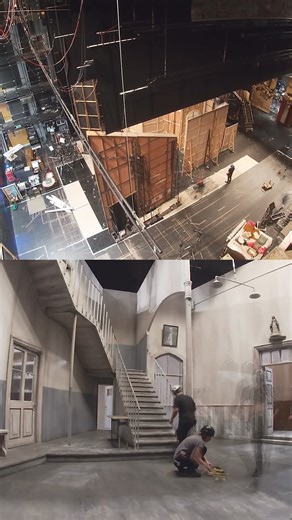 Il tabarro ➡️ Suor Angelica. Ever wondered what happens backstage during an interval? Take a peek backstage as our Tech team transform the Il tabarro set into the Suor Angelica set during our new production of Il trittico. 🎟️ Available on our website. Il tabarro ➡️ Suor Angelica. Eisiau gwybod beth sy'n digwydd cefn llwyfan yn ystod egwyl? Cymerwch gipolwg wrth i'n tîm Tech trawsnewid set Il tabarro i mewn i set Suor Angelica yn ystod ein cynhyrchiad newydd o Il trittico. 🎟️ Ar gael ar ein gwe