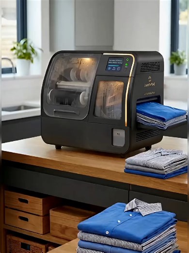 Automatic iron and folder machine | working very clean and fast #fyp #trending #lifehack #foryoupage❤️❤️ #iron