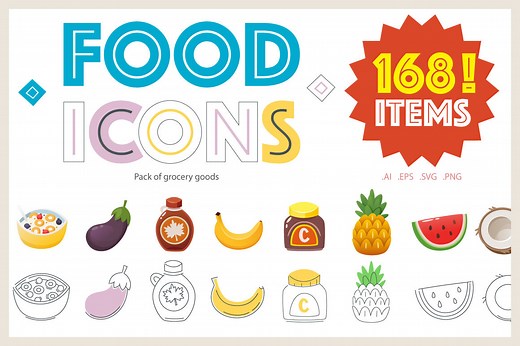Food Icons, an Icon by Moonery's