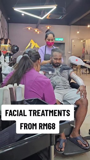 MEN FACIAL TREATMENT STARTS FROM RM68 ONLY. FIRST MEN FULLSET GROOMING CENTRE IN MALAYSIA. On Appointment Basis Only. Strictly NO WALK IN. PM for Appointment. #fyp #fypシ #fypシ゚viral #facial #manfacial #barber #barbermalaysia #barberlife #men #man #manicure #pedicure #mengrooming #kotadamansara #kualalumpur #singapore #selangor #petalingjaya