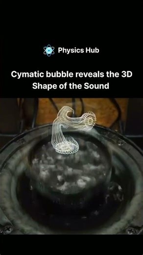 The hidden geometry of sound 🔊✨.#Cymatics #ScienceOfSound #Frequency #physicshub