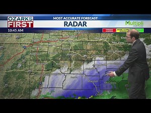 Snow and cold air both exit the Ozarks