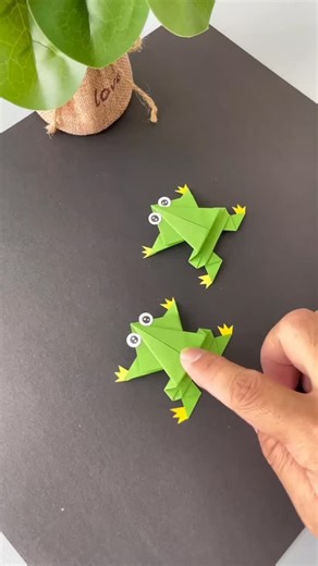 craft tricks on Instagram: "“Jumping into creativity! 🐸✨ Made this adorable paper frog and I can’t stop smiling at how cute it turned out. Crafting something simple can bring so much joy! 💚✂️ Would you try this little DIY frog?” #papercraft #papercrafts #craftideas #kidscraft #diycrafts #paperart #papercrafting #handmadecrafts #crafttutorial #craftlovers #creativekids #artsandcrafts #diyforkids #paperfrog #frogcraft #funforkids #easycrafts #usacrafters #craftcommunity #craftmom #kidsactivities