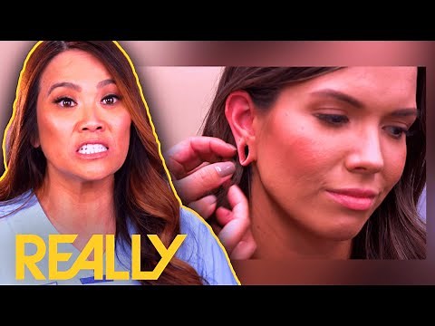 How Do You Repair Stretched Ears After Gauges? | Dr. Pimple Popper: This Is Zit