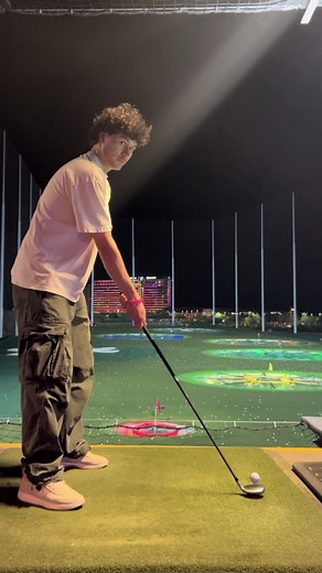 working on my swing #youngnut #golfer #talent #handsome #strong