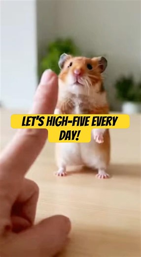 Let’s high-five every day! #cute #funny