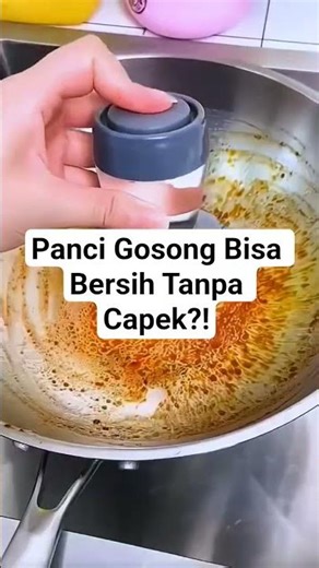 Can You Clean a Burnt Pan Without Getting Tired?! #shorts #dj