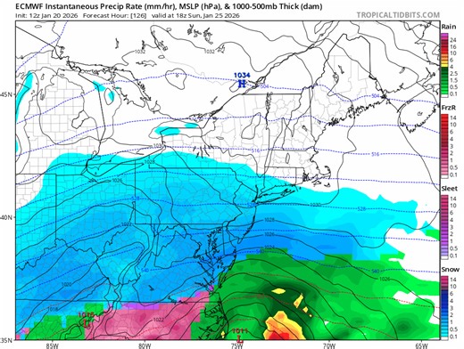 ECMWF (European model) all about get the plows ready. Timing: Sunday into Monday. Heavy snow threat 6 plus chance 12 plus fron this model. Not a forecast. High snow ratio and Very cold temperatures , old school Storm. Matt Hammer has the updated forecast tonight on News 12 Long Island and on longisland.news12.com | News12 Long Island Meteorologist Rich Hoffman
