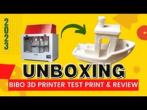 Bibo 3D Printer REVIEW 2023 Print 📃- Best 3d Printing Test and UNBOXING