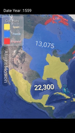 Alternate European Conquest/Colonization of North America (Fictional) using Google earth