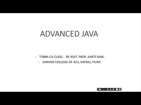 TYBBA CA - ADVANCED JAVA
