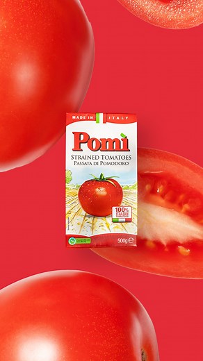 Since the 80s, our Pomì Strained Tomato has been a staple in every cuisine 🍅 Which recipe are you using our Strained Tomatoes with today? منذ الثمانينات، أصبحت طماطم بومي المصفاة عنصرًا أساسيًا في كل مطبخ 🍅 ما هي الوصفة التي تستخدمين فيها الطماطم المصفاة اليوم؟ | Pomì Middle-East
