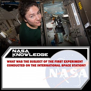 5K views · 836 reactions | Researchers have completed more than 3,000 scientific experiments in the more than twenty years the International Space Station has been in orbit. Do you know the subject of the very first experiment done on board this laboratory in space? | NASA's Johnson Space Center | Facebook
