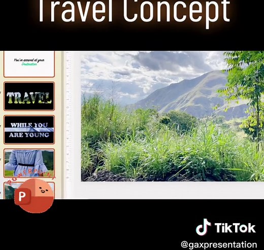 Travel Concept PowerPoint Presentation with Animated Slideshow