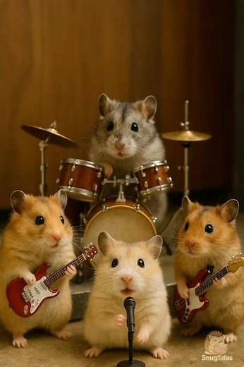 🎸🐹 NOT THE BEST HAMSTER BAND: LIVE & SQUEAKIN’! 🥁🎤 The fluffy rock