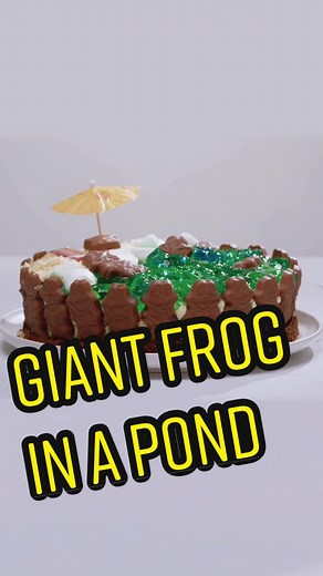 Giant Frog in a Pond Dessert Recipe