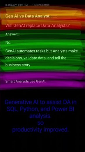 GenAI with Data analytics #Data Analyst #dataanalyticsconcepts#sql#python#powerbi#Ai