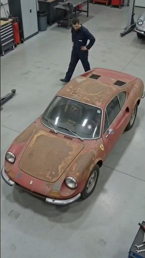 Restoring a Rusty Classic Sports Car to Factory New | Full Car Restoration #sportscar #shorts