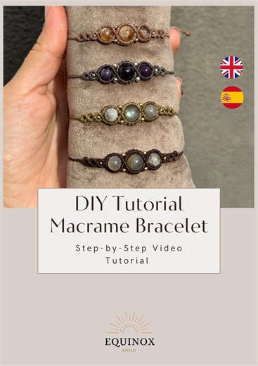 Macrame Bracelet Tutorial, Beginner Friendly, Step-by-step Video Tutorial, Craft Making, How to Make - Etsy