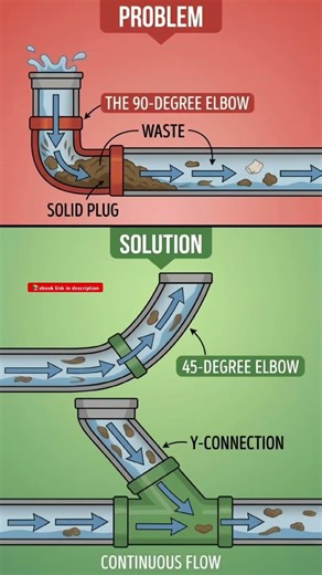 Stop Pipe Clogs Forever (Plumber Trick!) #shorts #civilengineering065 #viral