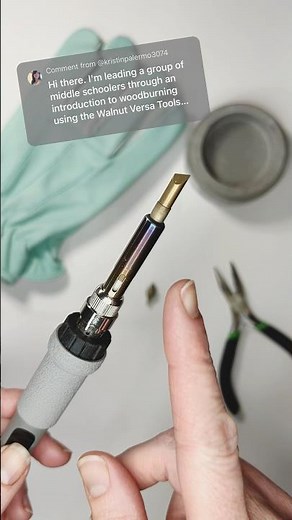 How to change hot woodburning tip withOUT getting burned 🔥 #pyrography #woodburning