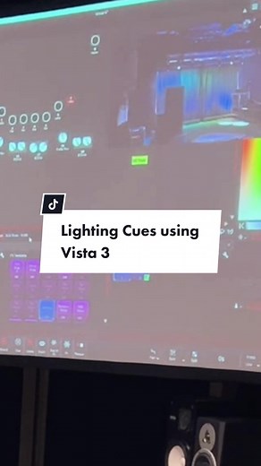 Students are learning how to build lighting cues for Studio 7 using the Vista 3 software and lighting console #oiart #yourfutureissound #fyp #lightdesign #vista3