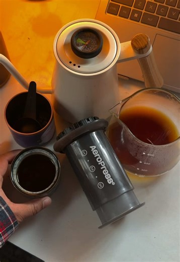 Brew better at home with the AeroPress. Simple process. Clean flavor. Endless creativity. Master your home brewing skills and enjoy café quality coffee anytime, anywhere. Start brewing. Start exploring. #HomeBrewing #AeroPress #CoffeeLovers #ManualBrew #CoffeeEducation