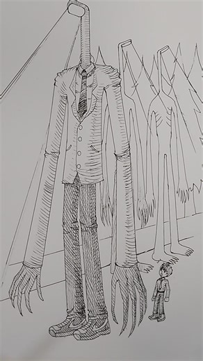 Ep2.How to draw Headlight man วาดเส้น เปรตเสาไฟ #วันนี้ที่shorts