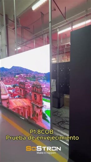 COB P1.8 comprehensive aging test is in progress to ensure zero defects in delivery! #leddisplay