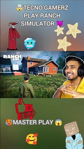 OTHER PLAY RANCH SIMULATOR😮‍💨VS👑 TECHNO GAMER🥵PLAY RANCH SIM||#technogamerz#technoeditz #shorts#game