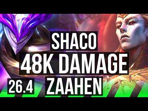 SHACO vs ZAAHEN (JGL) | 48K damage | KR Master | 26.4
