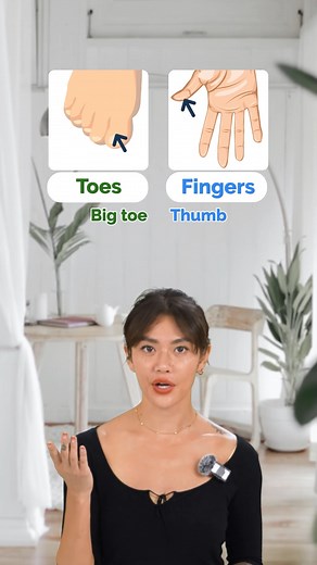 234K views · 7K reactions | Fingers vs Toes! #learnenglish with #fluentjoy. #englishlesson #aprenderingles #inglesfacil | FluentJoy | Facebook