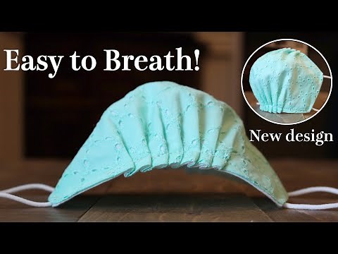 New Design - Breathable Face Mask Tutorial｜It doesn't touch mouth and nose ‪@diytrefa‬