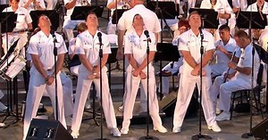 U.S. Navy Band Charm Audience Performing Songs From 'Jersey Boys'