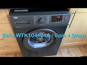 Beko WTK104121A Washing Machine - Spin + Drain - Testing