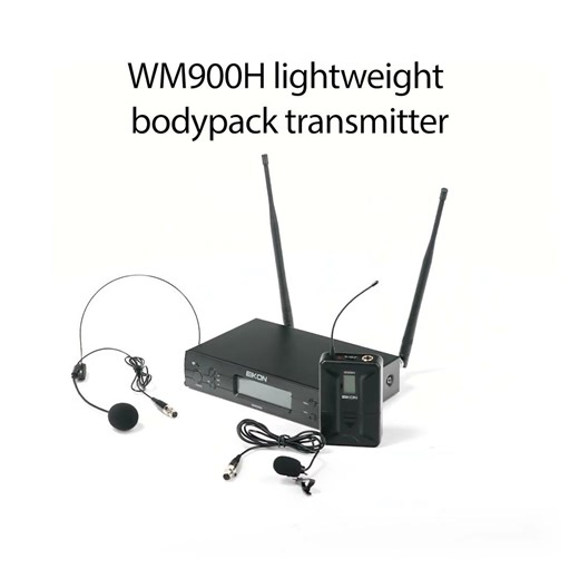 WM900 - Professional UHF diversity wireless microphone with handheld or bodypack transmitter