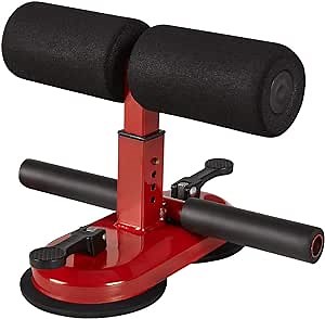 Sit Up Bar Sit Up Assistant Equipment, Portable Adjustable Sit Ups Foot Holder with 2 Suction Cups and 4 Positions for Abs Home Exercise