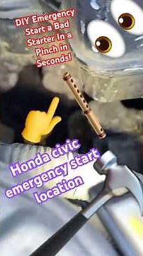 FAILED Starter Motor? This Emergency Hack Works #emergency #starter #diy