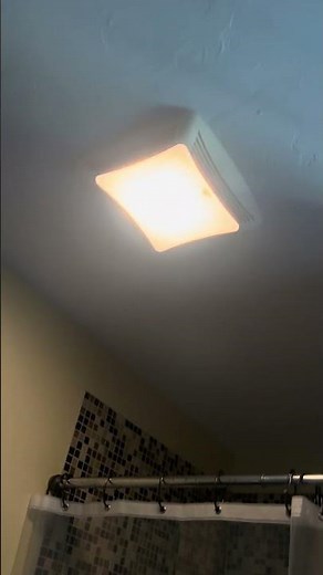 Quiet but filthy NuTone exhaust fan with light.