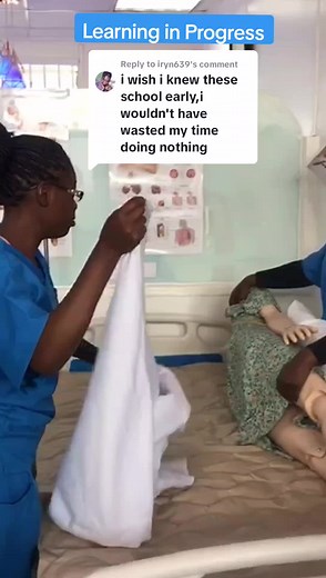 Replying to @iryn639 NB: Video above does not represent actual medical attention. students at practice