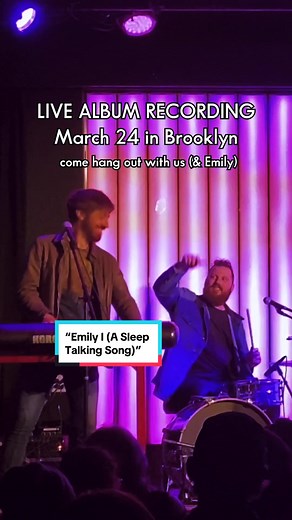 full song in which all the lyrics are things that our friend Emily said in her sleep 😴 come sing along at our live album recording 3/24 in NYC! #sleeptok #sleeptalk #sleeptalking #sleeptalktok #musicalcomedy #nyc @Caitlin Cook @AJ Holmes