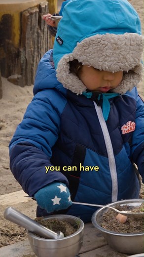 Not all mud kitchens are created equal. Find out how we design ours for real child-led learning → https://www.naturesinstruments.com/component/mud-kitchen/ | Bienenstock Natural Playgrounds