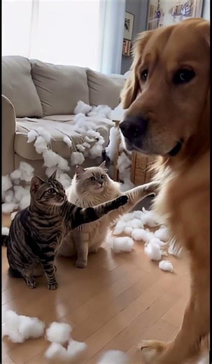 CATS SNITCH ON INNOCENT DOG 😭🐶🐱 #shorts