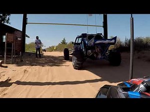 Driving into Little Sahara Sand Dunes in Oklahoma from Deuces Wild Campground