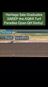 ✨Heritage Sale Graduates SWEEP the AQRA Turf Paradise Open QH Derby!✨Congratulations Jess My Dynasty, Seisponte, and Basking! Full race recap >> https://www.stallionesearch.com/default.asp?section=6&area=4&story=36947 #HeritagePlaceSaleGraduates #wherechampionsaresold Jess My Dynasty • HPYS 2022 • $200,000 • consigned by Lazy E Ranch, LLC, Agent for Speed, LLC Seisponte • HPYS 2022 • $21,000 • consigned by Walter R. 'Dick' Harrison. Basking • HPYS 2022 • $48,000 • consigned by Lazy E Ranch, LLC,