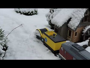 Gartenbahn im Winter